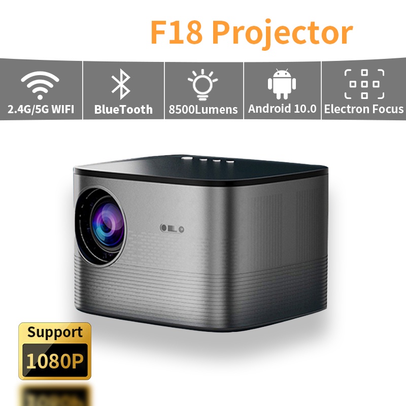 F18 Projector Full HD Android 10.0 4K 1920x1080 Digital Focus Devices ...