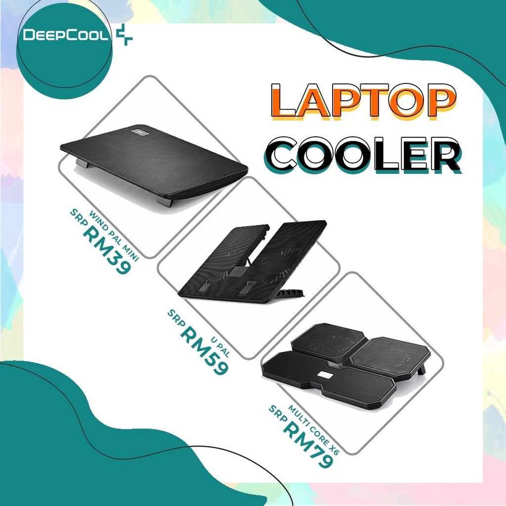 Deepcool Wind Pal Mini U Pal Multi Core X Budget Laptop Cooler Shopee Malaysia