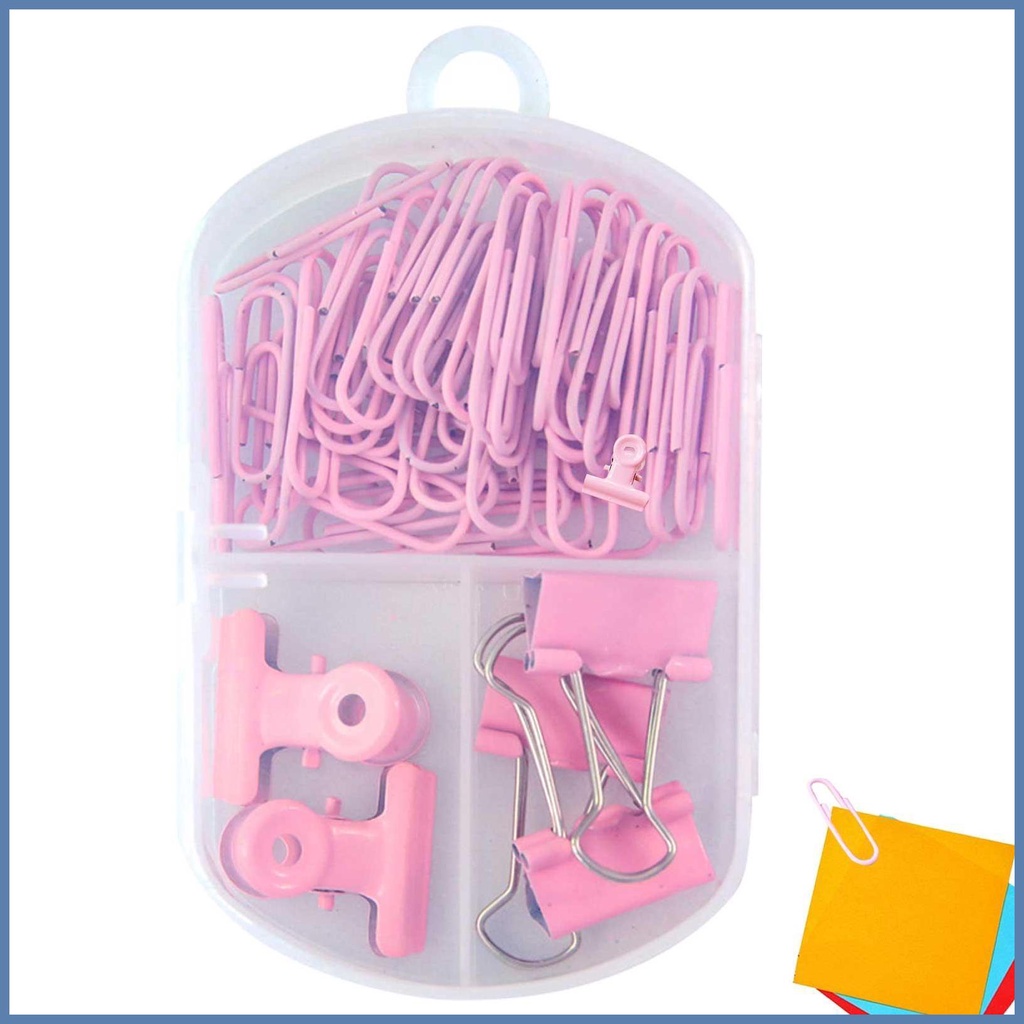 Binder Clips Set 45Pcs Paper Clips Binder Clips Set Candy Color ...