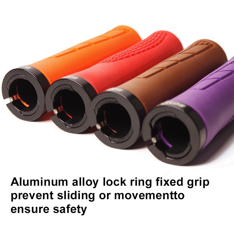 BUCKLOS Ergonomic Locking Mountain Bike Handle Silicone Anti-slip ...