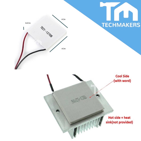 TEC1-12706 (60W) / 12710 (92W) / 12715 (134W) TEC 12V  40x40mm Thermoelectric Cooler Cooling Peltier Plate Pad Module