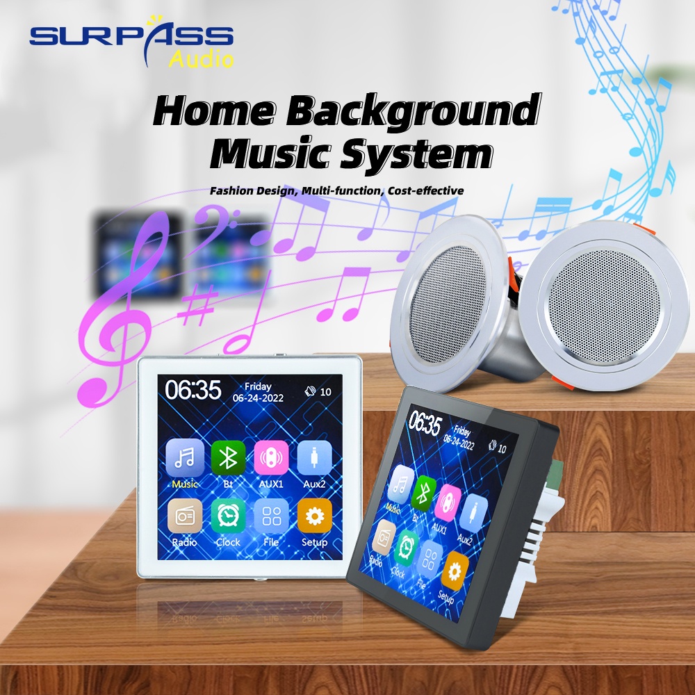 Background Music System Bluetooth Amplifier Inwall With Ceiling