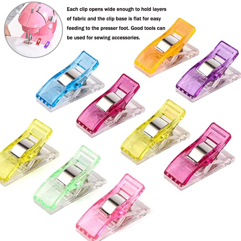 25/50pcs Fabric Quilting Craft Sewing Knitting Clips Home Office Supply ...
