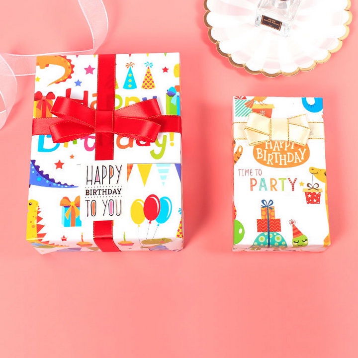 NSS1 Set of 5 Cute Gift Wrapping Paper, Cute and Lovely Gift Box ...