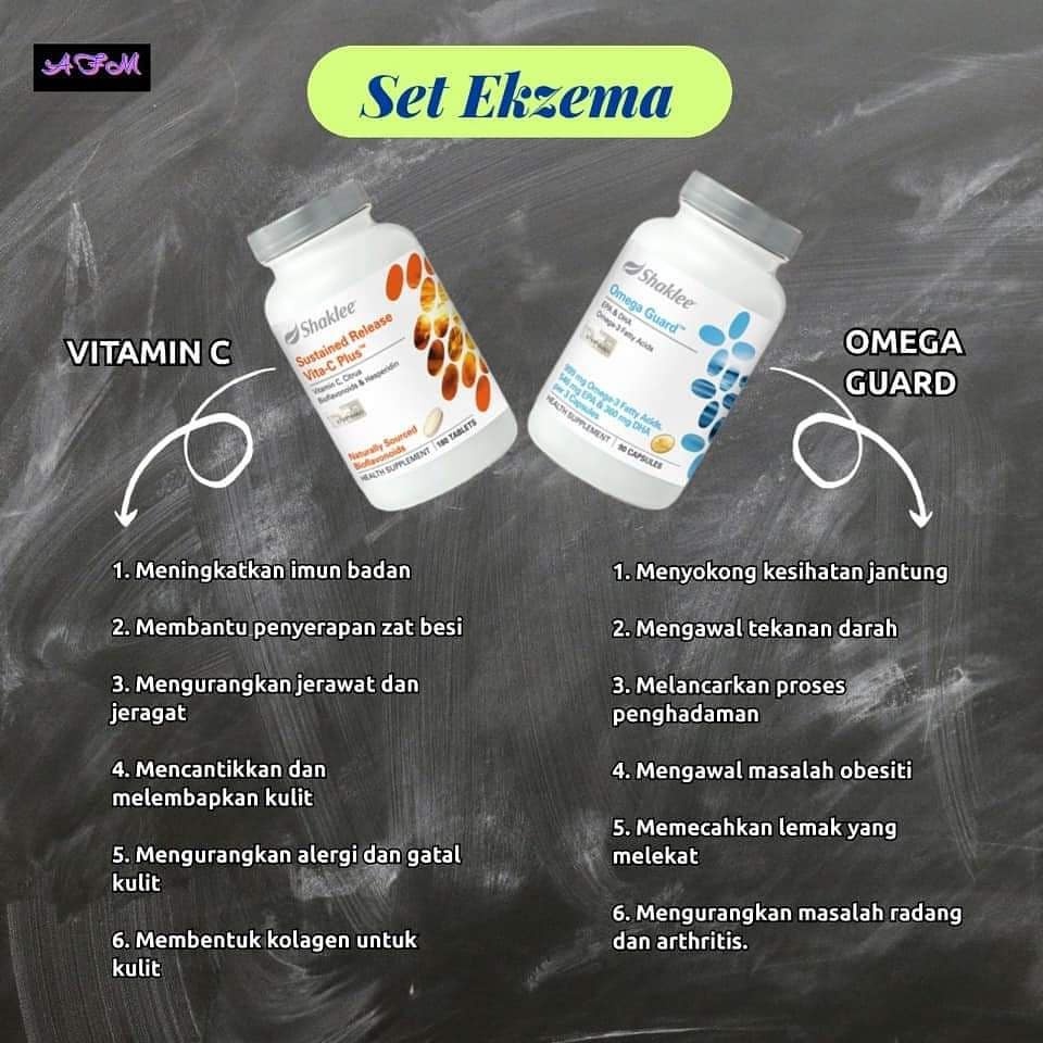 SET ECZEMA TRIAL SET REPACKED (OMEGA GUARD 30'S + VITA C PLUS 30'S