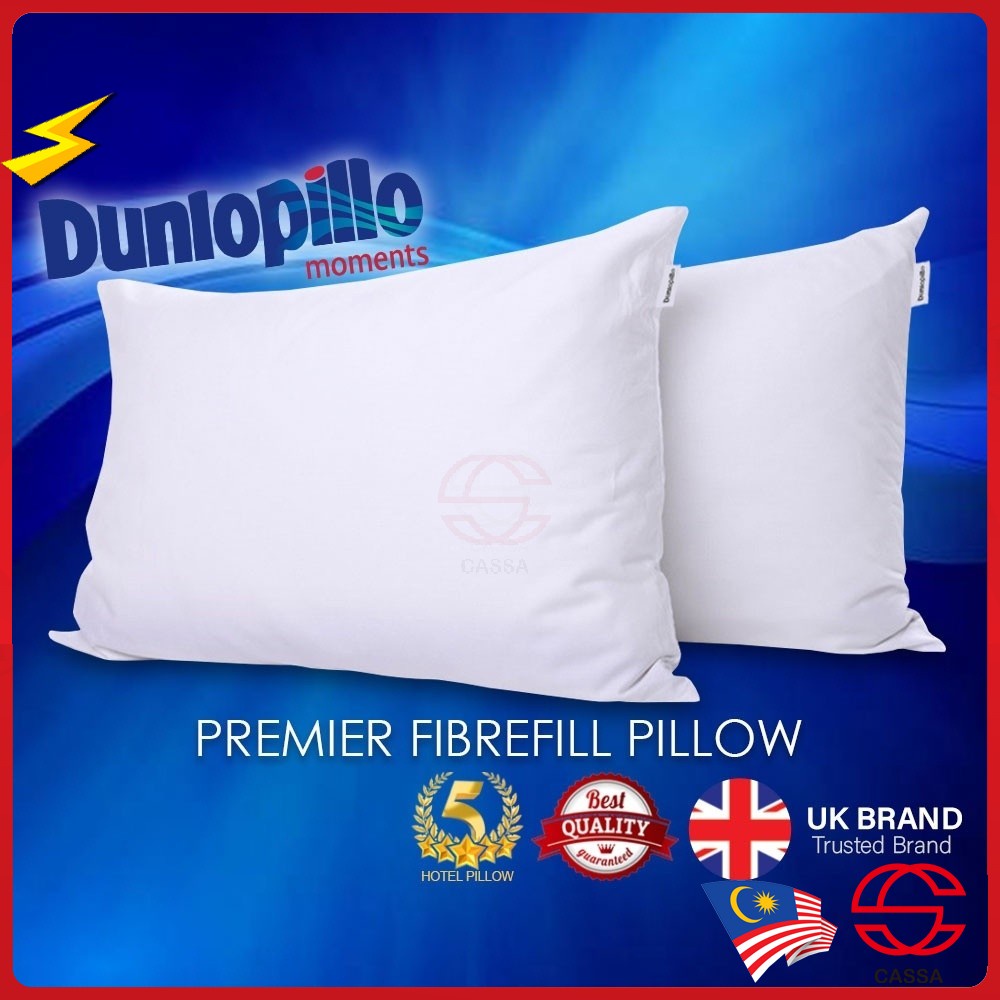 [Ready Stock] Dunlopillo Pillow Hollow Fibre Fill Polyester 5 Star