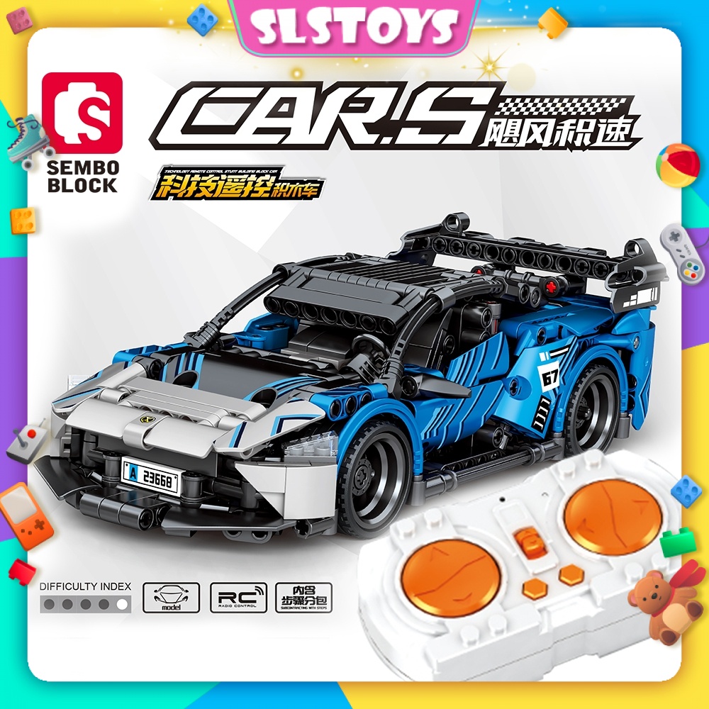 Sembo Block 701899 RC Remote Control Car.S Series Dual Console Mobile