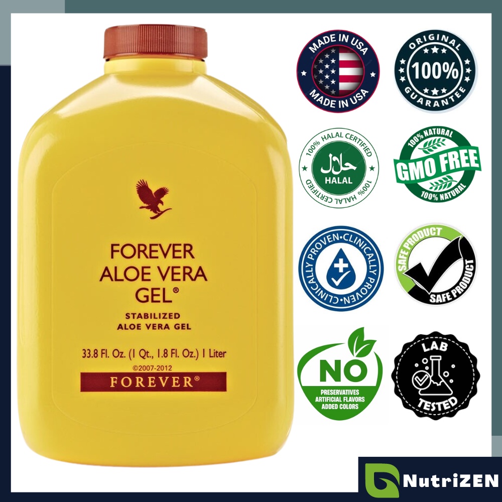 [original Hq Exp 09 26] Forever Living Aloe Vera Gel 1 Liter