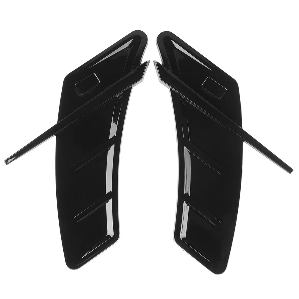 Black/Carbon Fiber Look Car Side Fender Vent Air Wing Cover Air Intake ...