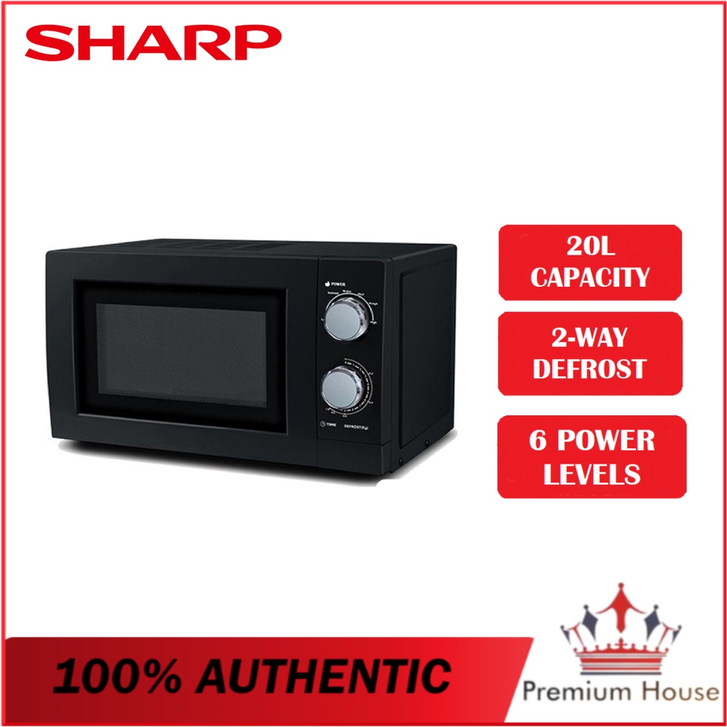SHARP R219EK MICROWAVE OVEN 20L BLACK COLOUR Shopee Malaysia