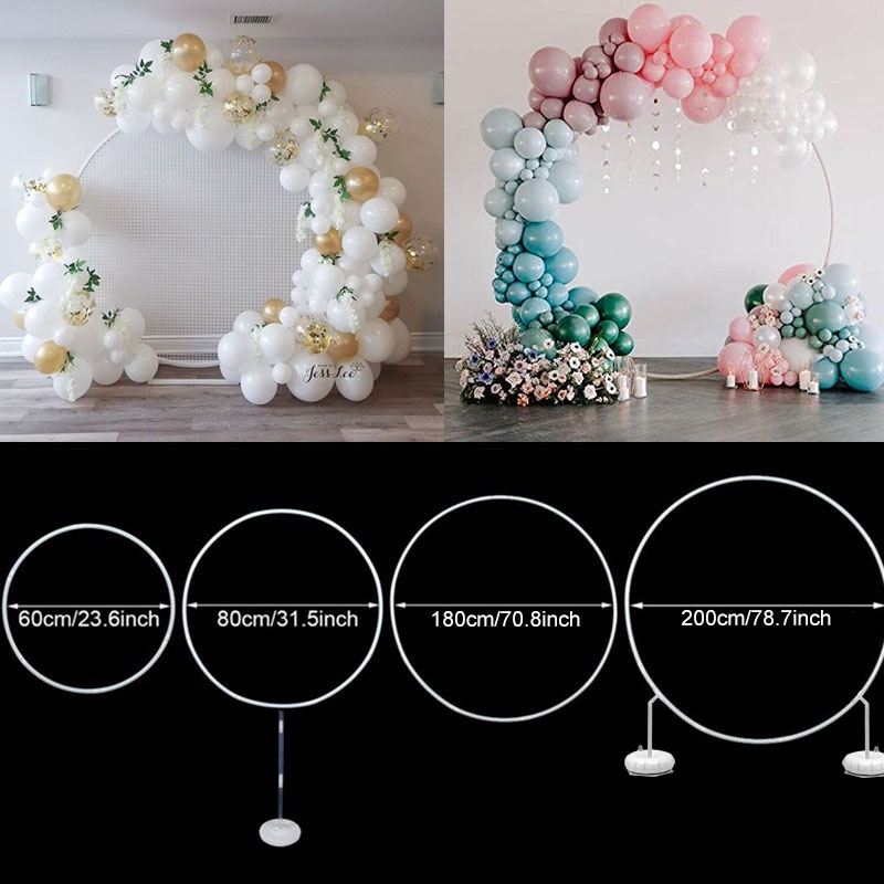 PVC Ring Balloon Arch DIY Wreath Frame Background Holder Circle Balloon  Stands