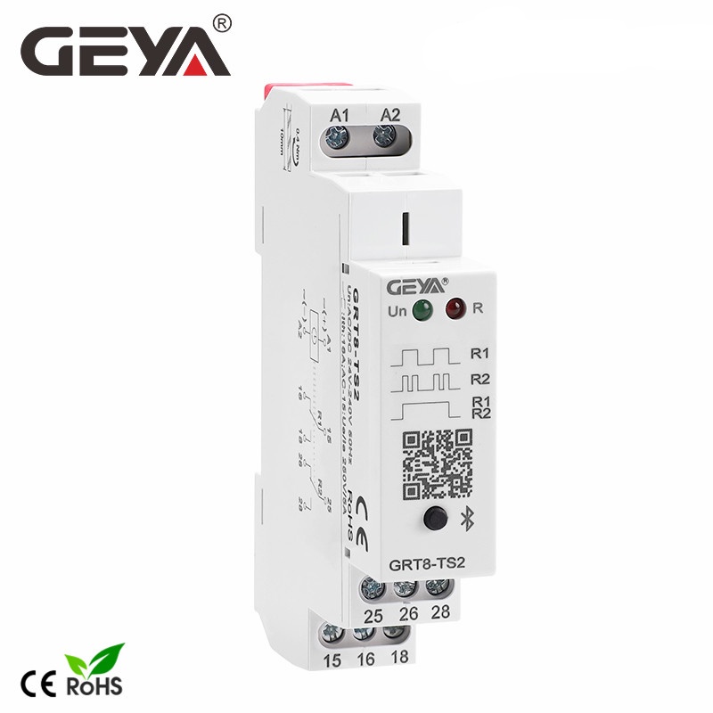 GEYA GRT8-TS Bluetooth Time Control Relay AC/DC24V-240V Power on off ...