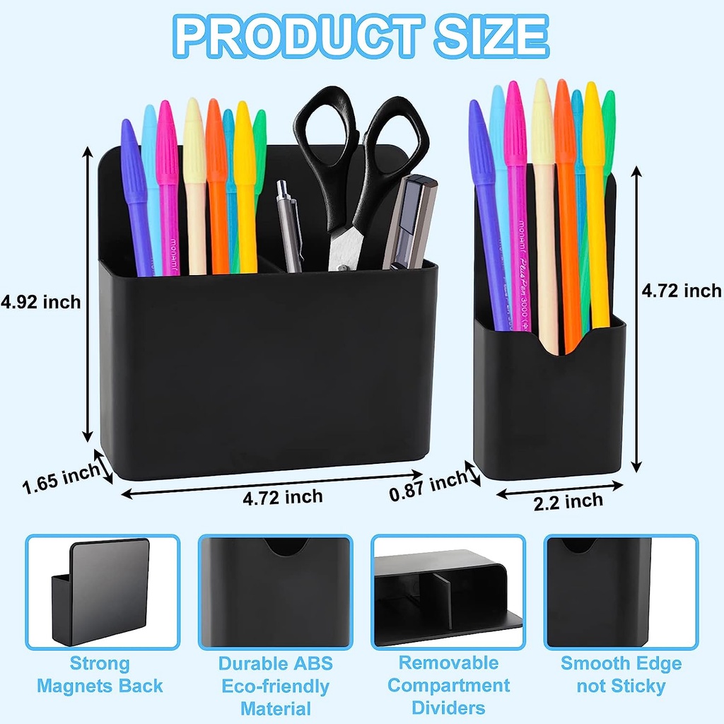 Pen Holder,2 Pack Dry Erase Marker Holder with