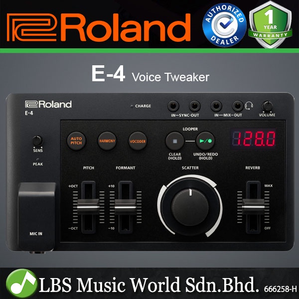 Roland Aira Compact E-4 Voice Tweaker Portable Vocal Processor and ...