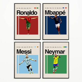 Lionel Messi and Neymar Jr Celebration PSG Poster, Paris Saint Germain,  Neymar JR, Messi Poster, Brazil, Minimal Wall Art Decor, Football 