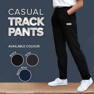 VANS Smart Casual Straight Cut Gym Tracksuit Seluar Sukan Track Bottom Long Pants  Joggers Men Women Unisex Sports Sale