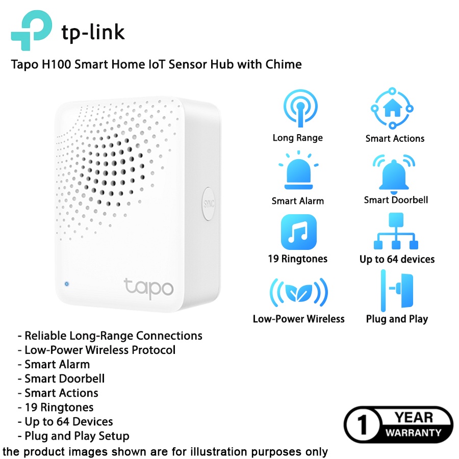 Tapo H100, Tapo Smart IoT Hub with Chime