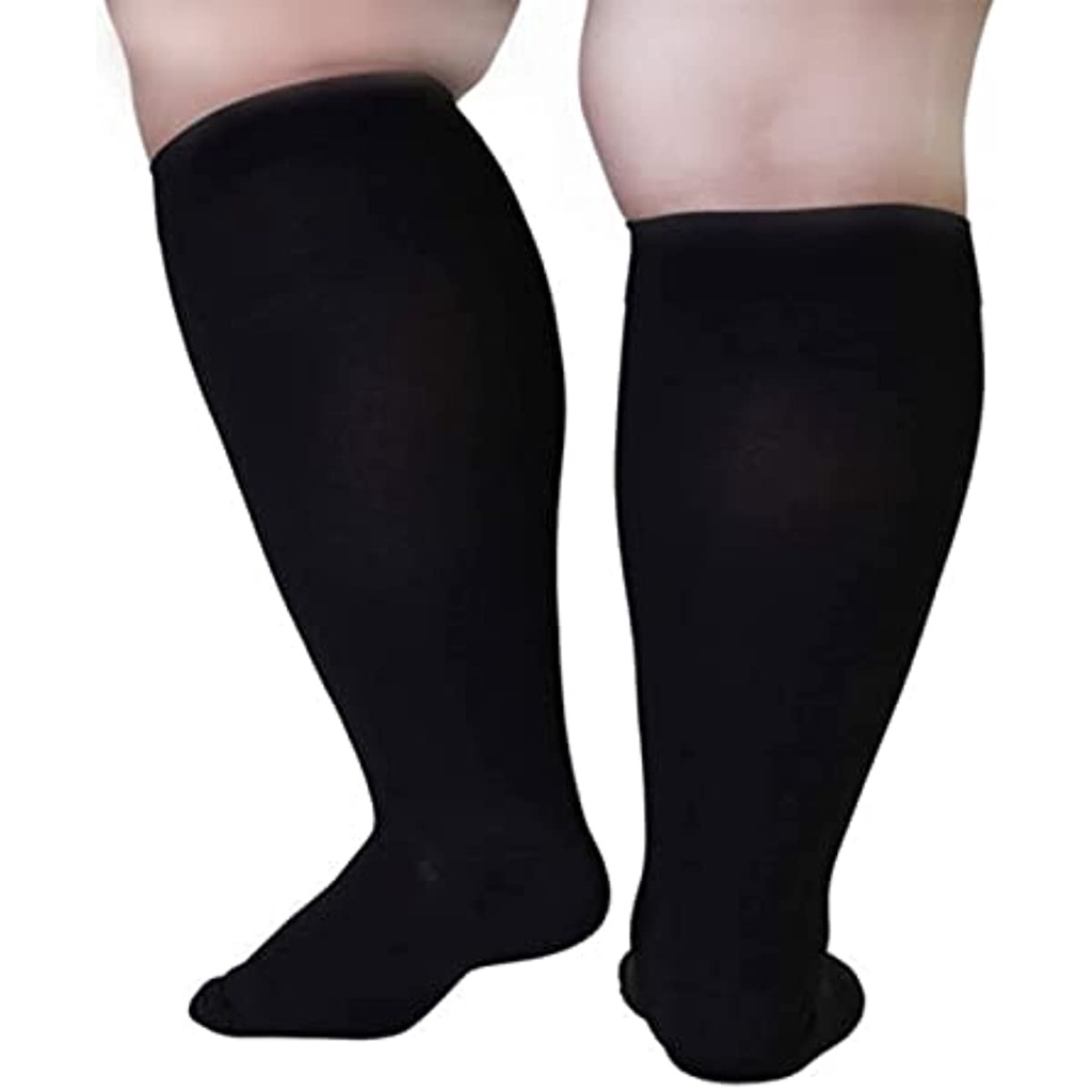 Plus Size Compression Stocking Wide Calf Women Men Leg Support Reduces ...