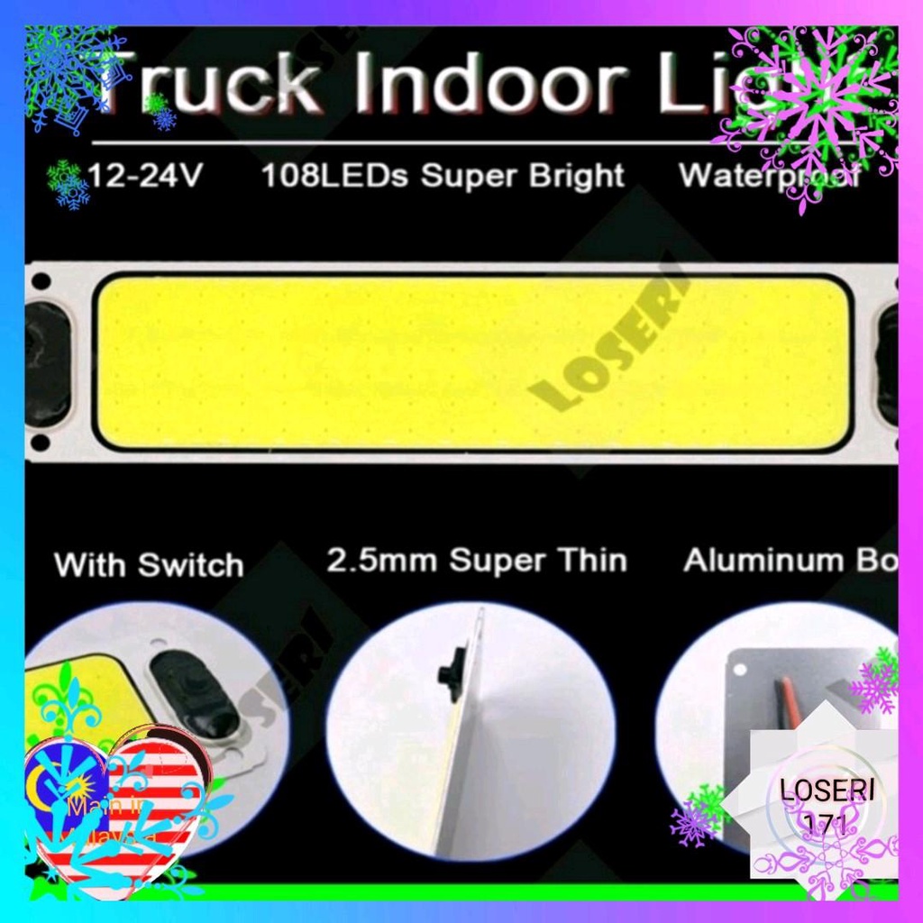 Loseri PREMIUM CAR lorry Truck LED LIGHT 6000K SUPER WHITE COB LED ...