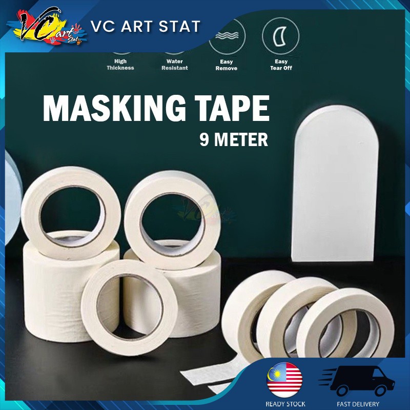 VC Art Masking Tape Easy Tear Off Removable Drawing Tape Crepe Tape