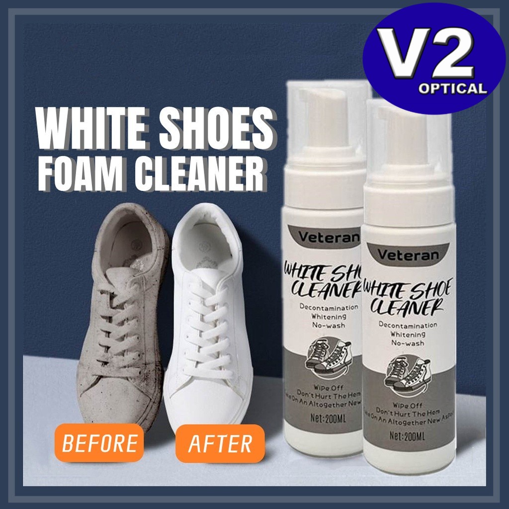 200ml White Shoe Foam Cleaner Anti-Stain White Shoe Dry Wash Care ...