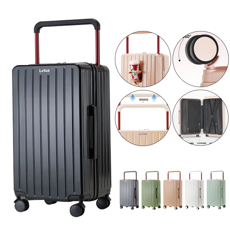 【R】Luggage Wide Trolley Business Travel Suitcase Boarding Case 行李箱 ...