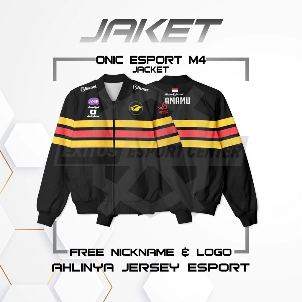 Onic Esports M Jacket Jaket Onic Esports Terbaru Pro Edition M