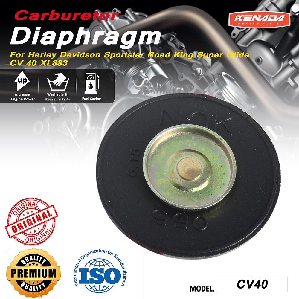 Carburetor Diaphragm Membrane Rubber Harley Davidson Sportster Road King Super Glide 40mm CV 40