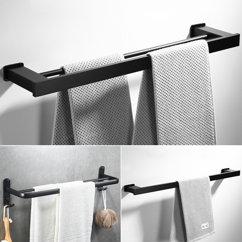 Towel rack toilet nonperforated wall hanging rack bathroom towel