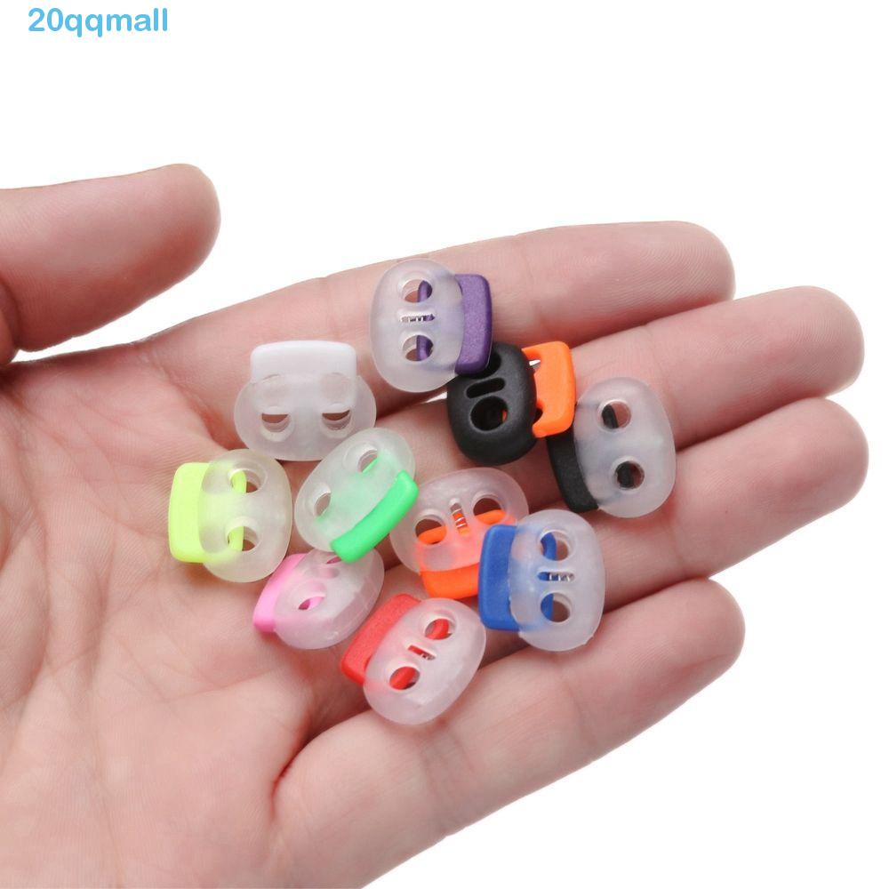 QQMALL Cord Lock Stopper Sportswear Bean Cord Lock Clip Buckle Clamp
