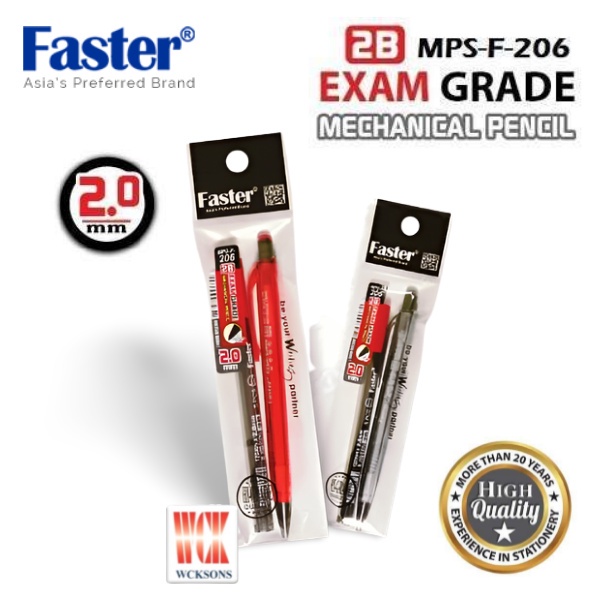 FASTER 2.0 MECHANICAL PENCIL 2B SET ( MPS-F-206 ) | Shopee Malaysia