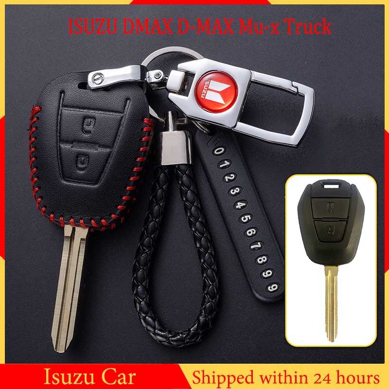 Cover Kunci ISUZU DMAX D-MAX Mu-x Truck Remote Key Leather Case Cover ...