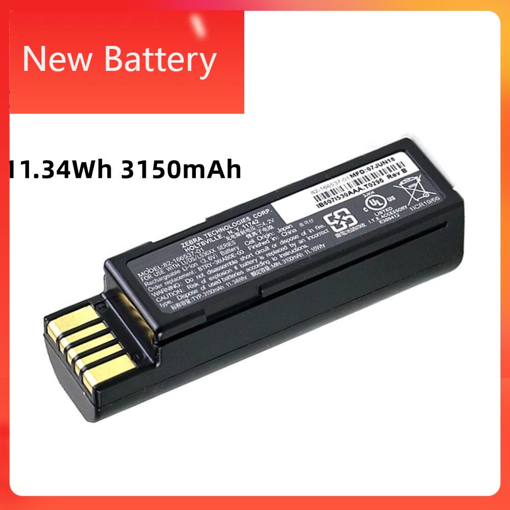 New 82 166537 01 Ds3678 Battery 3150mah1134wh For Zebra Li3678 Ds3678 Qr Code Scanning Gun 6261