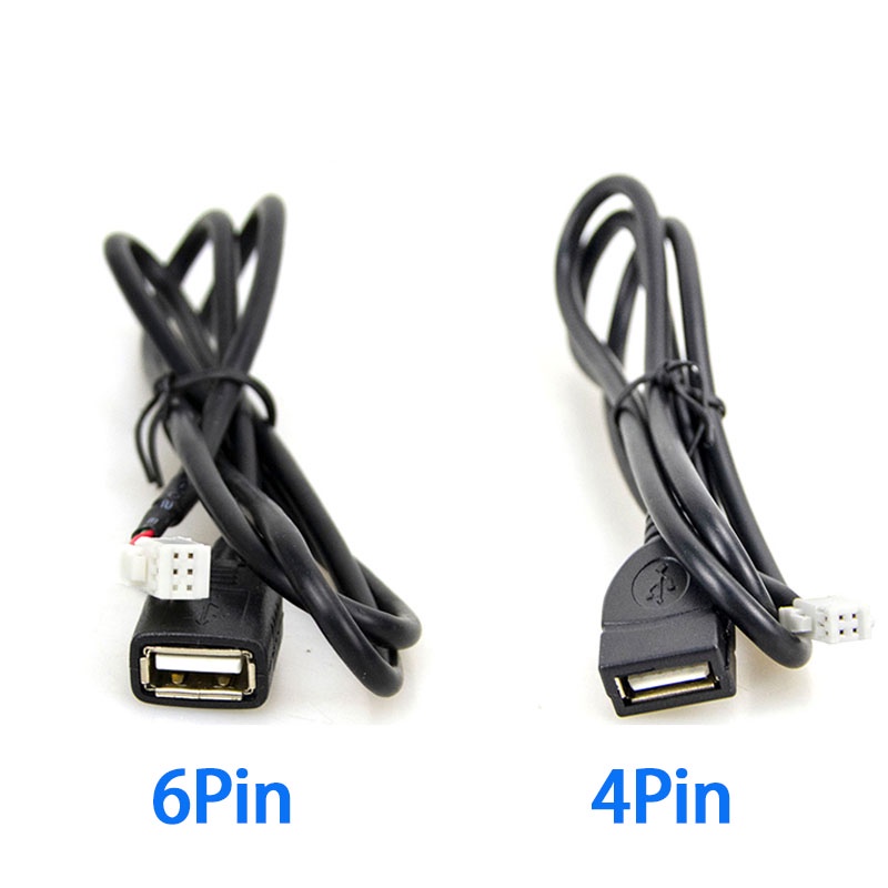 USB Cable For Android Car Radio Multimedia Player Long 4 Pin 6 Pin ...
