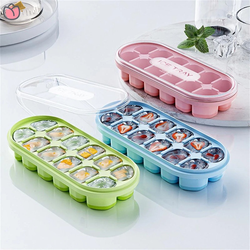 Ice Tray Ice Tray Ice Tray Easy To Take Out With Lid Square Ice Ice Box 