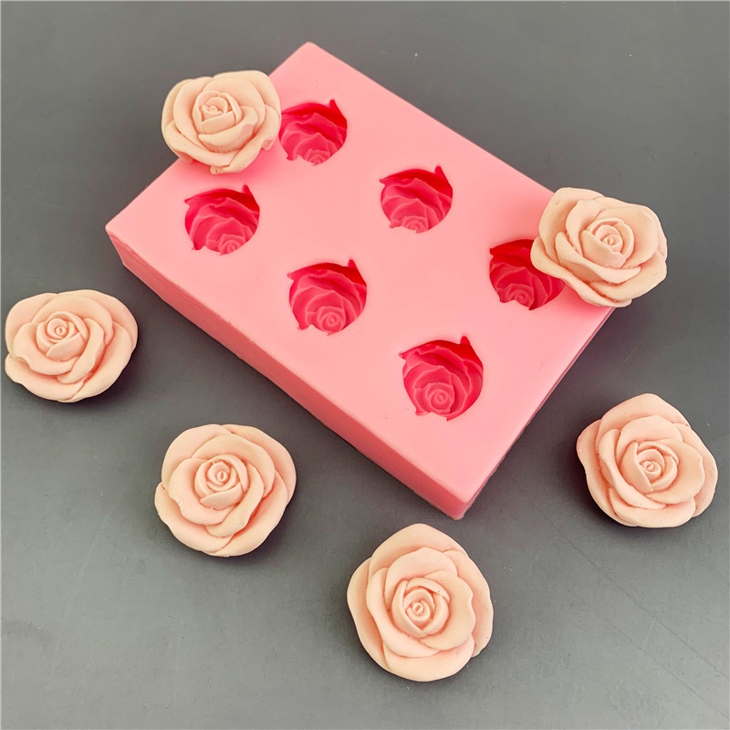 Rose Mold 2024 New Flowers Rose Silicone Candle Mold 3D Tulip