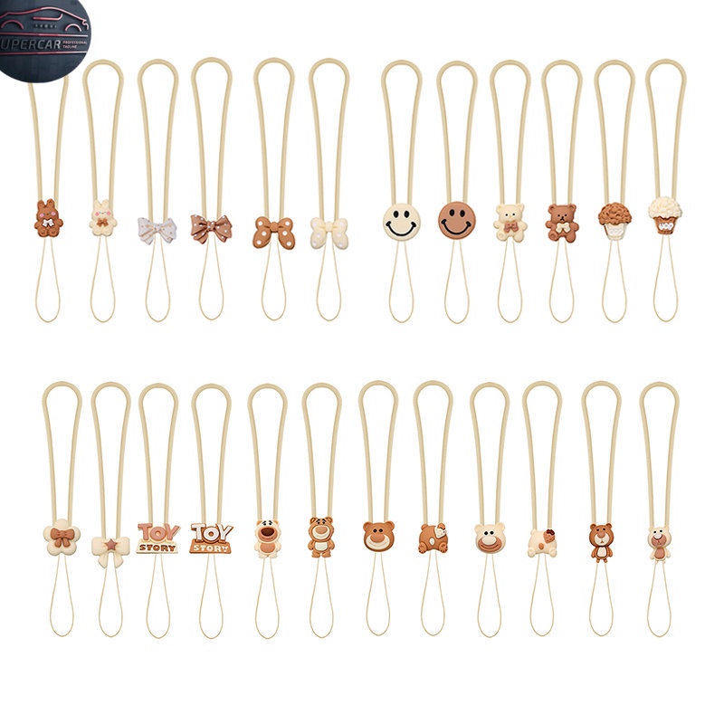 SC Mobile Phone Key Chain Lanyard Khaki Series Silicone Phone Wrist ...