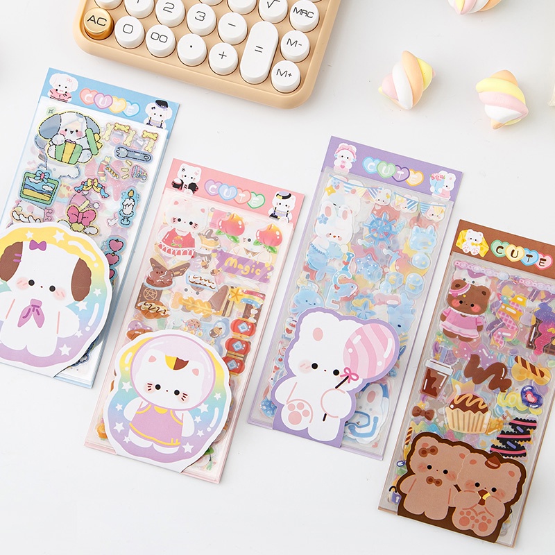 Keep Loving Cute Kawaii Pack of 20 PET Stickers main image 1