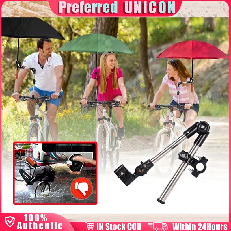 Hands-Free Umbrella Mount Holder Bicycle Stroller Wheelchair Folding ...