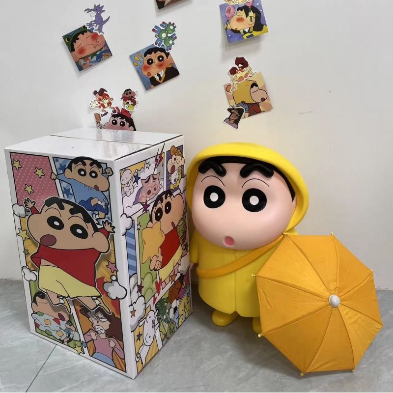 Raincoat Crayon Shin-Chan Figure Small Ornaments Cherry Maruko Figure ...