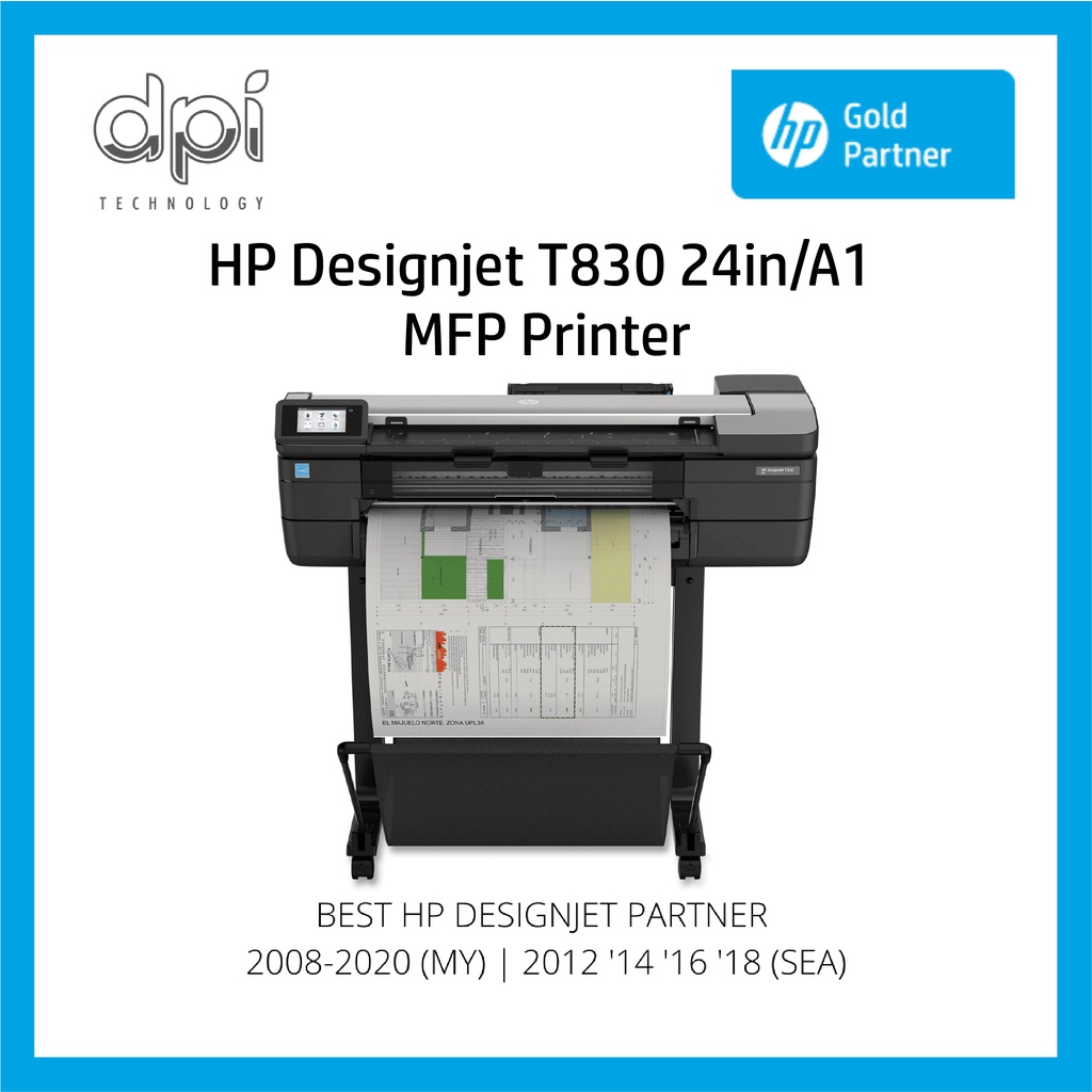 HP DesignJet T830 24in Multifunction Printer | Shopee Malaysia