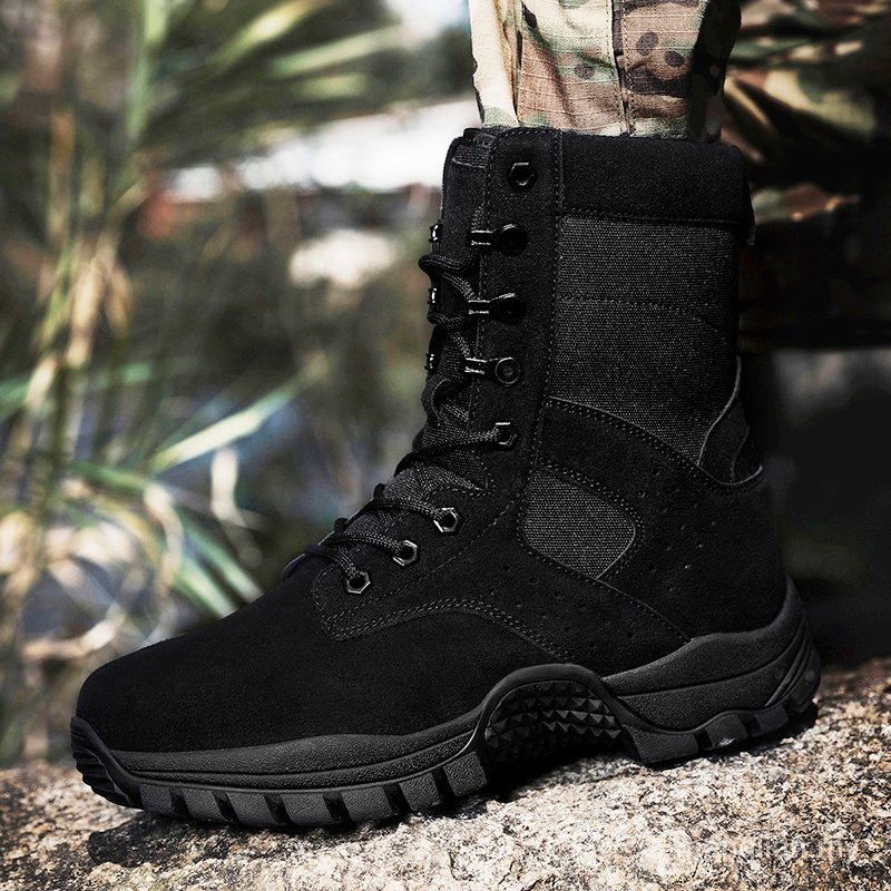 New Men's Tactical Combat Boots High Cut Tactical Boots Heavy Duty