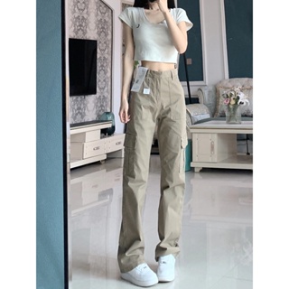 Women Pants Cotton Cargo Pants Slim Fit Casual Hiking Pants Multi