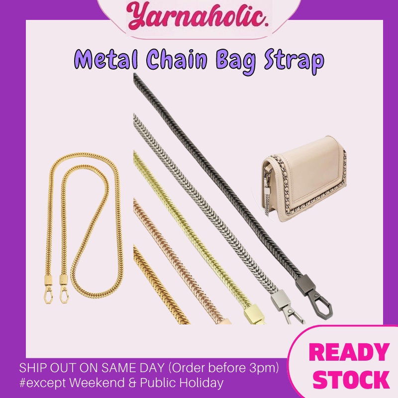 Bag Strap Metal Chain Bag Strap (snake chain 0.8cm W/110cm length