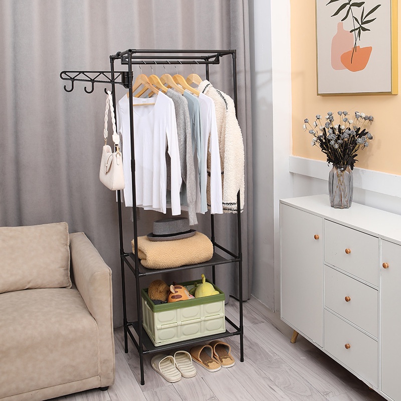 Simple Cloth Rack Home Indoor & Outdoor Clothes Hat Bag Hanger Storage ...