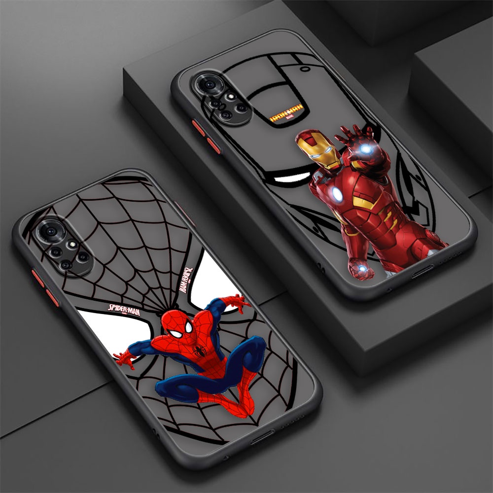 Creative Spider-Man Ironman Avengers Heroes Matte Cell Phone Case For ...