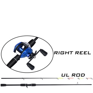 FRRTC Fishing Rod Ultra Light UL ML Casting Medium Light Baitcasting Rod  Set Fishing Reels 2 Section Fishing Rod
