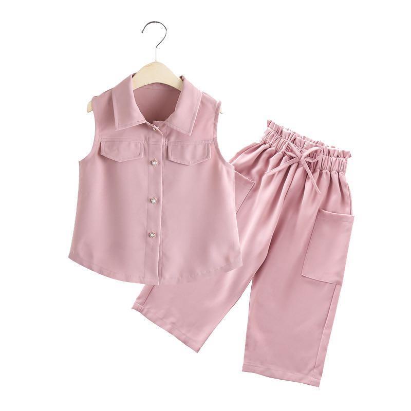Kids Girls Terno Kids 3-12 Years Old Girl Fashion Shirt Top + Pants Suit 5  Girl Korean Styles Clothes Set 6