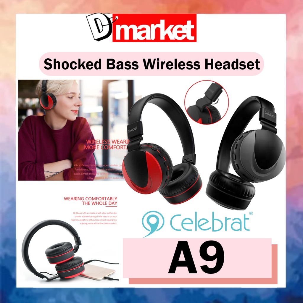 Celebrat wireless headset cheap a9