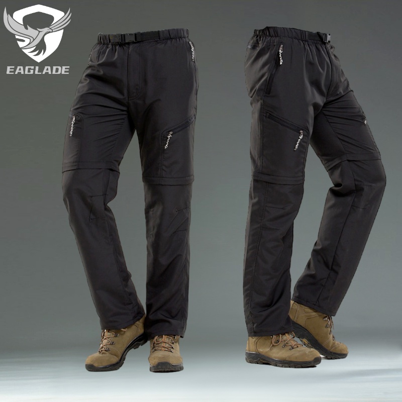 EAGLADE Tactical Cargo Hiking Cycling Fishing Pants for Men In Black  Waterproof HT70H